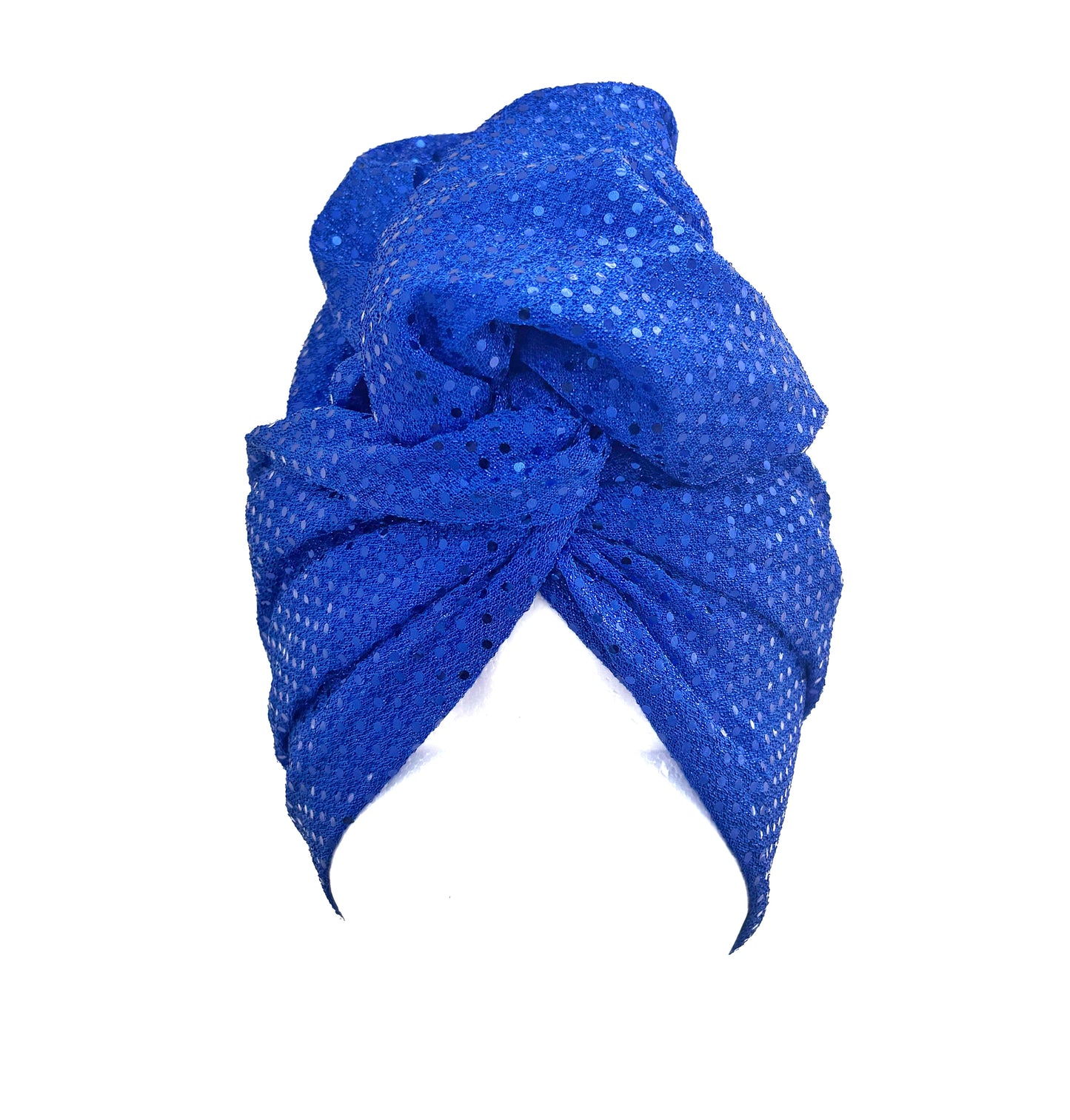 Blue Sequin Wire Headband