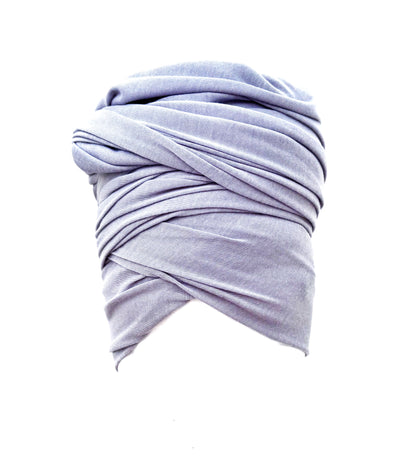 Light Gray Stretch Knit Headwrap