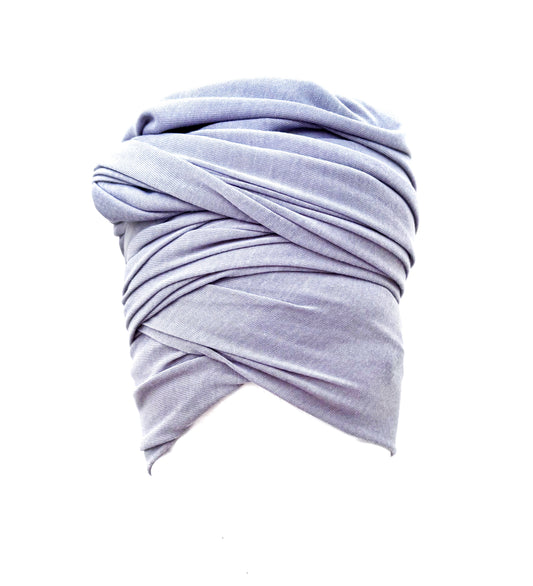 Light Gray Stretch Knit Headwrap