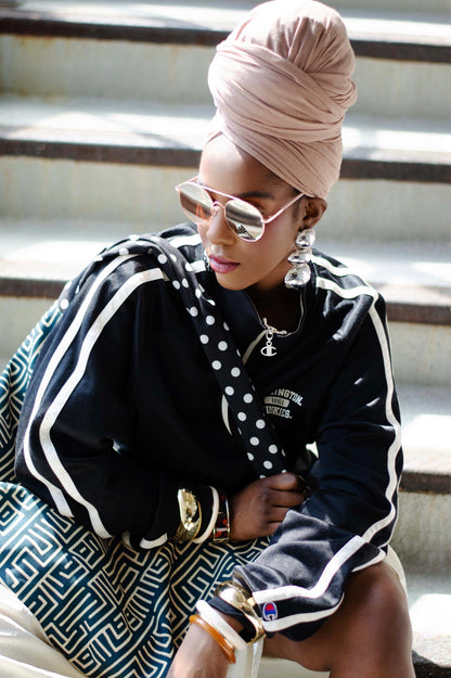 Latte Stretch Knit Headwrap