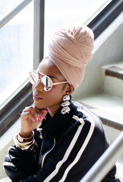 Latte Stretch Knit Headwrap