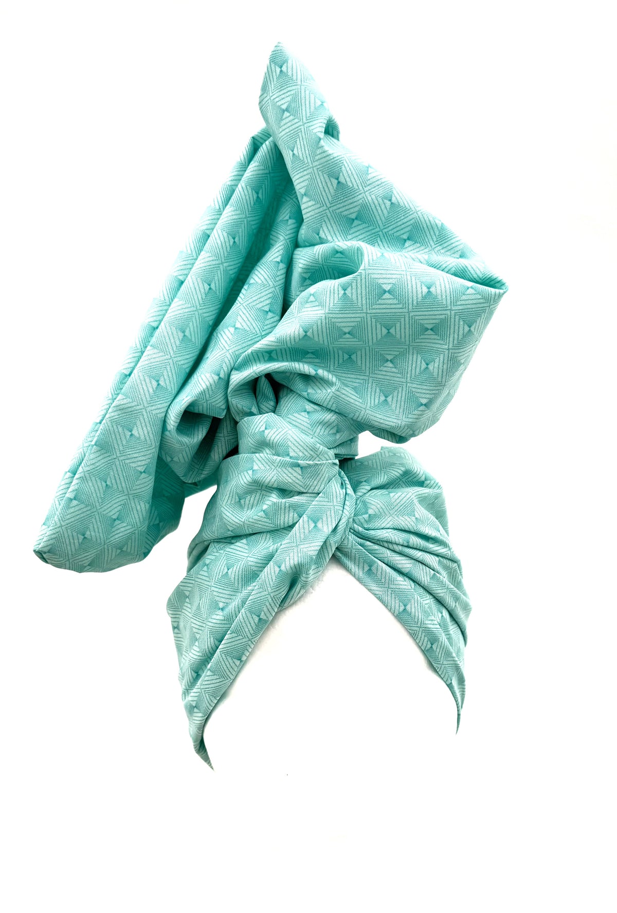 Light Blue Abstract Wire Headwrap