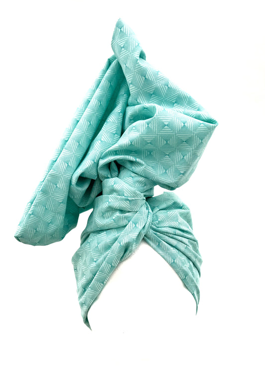 Light Blue Abstract Wire Headwrap