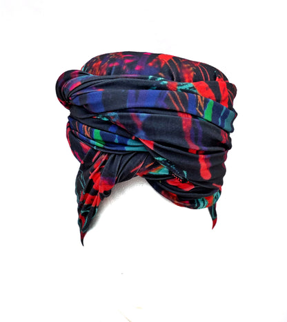 Abstract Stretch Knit Headwrap