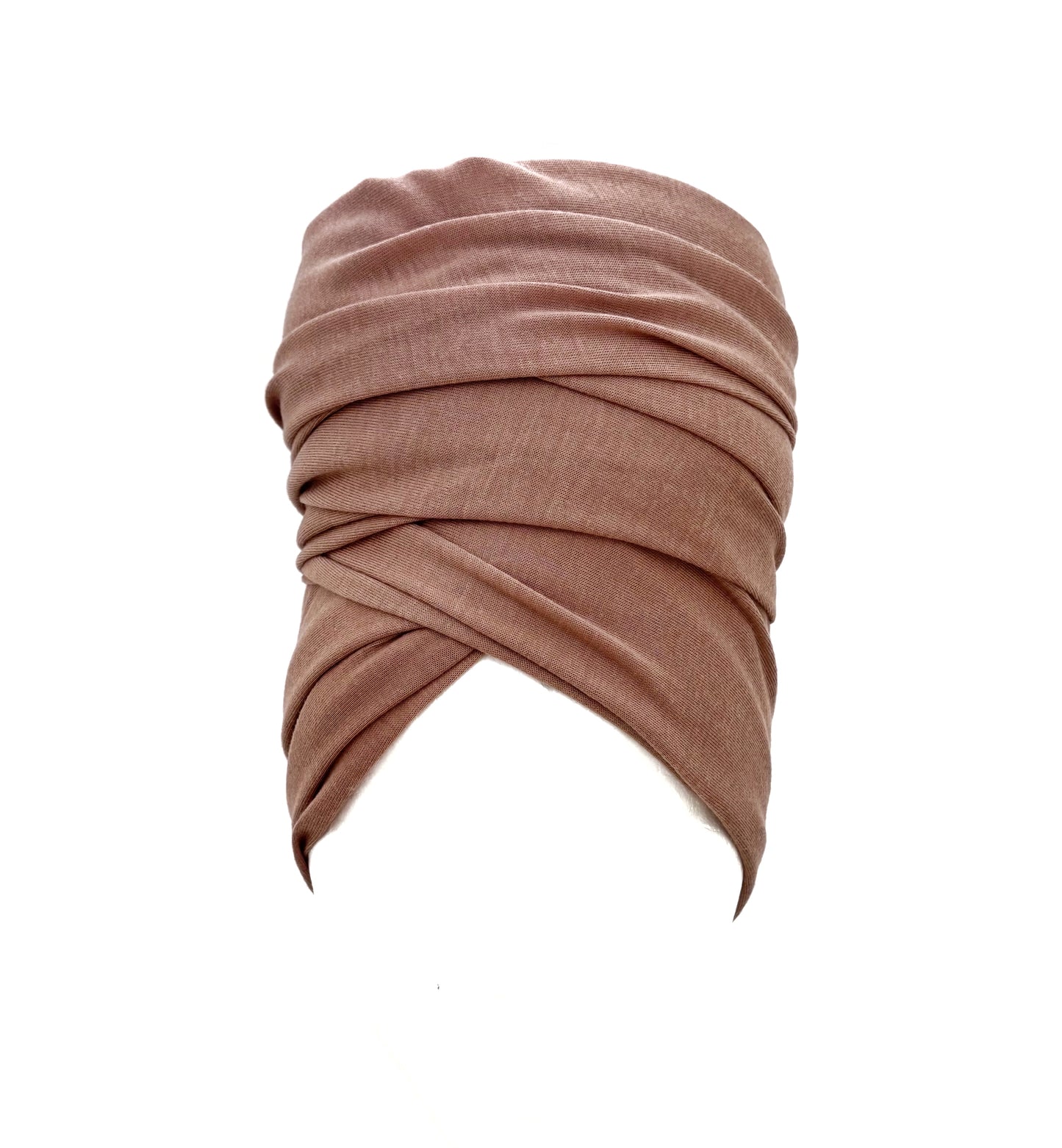 Tan Brown Stretch Knit Headwrap