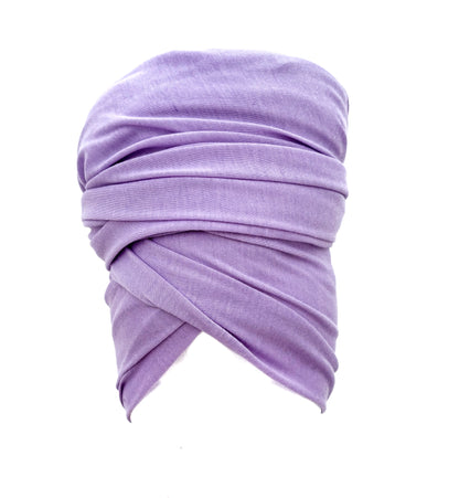 Lilac Purple Stretch Knit Headwrap
