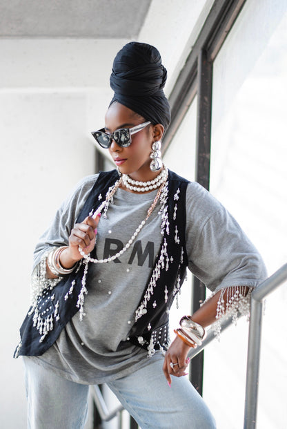 Ebony Stretch Knit Headwrap