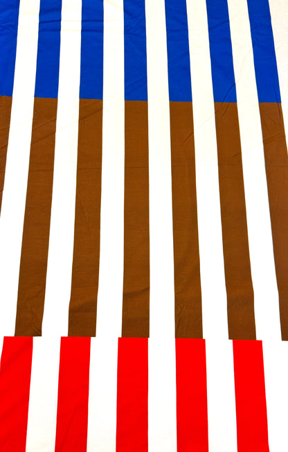 Stretch Knit Stripes Headwrap