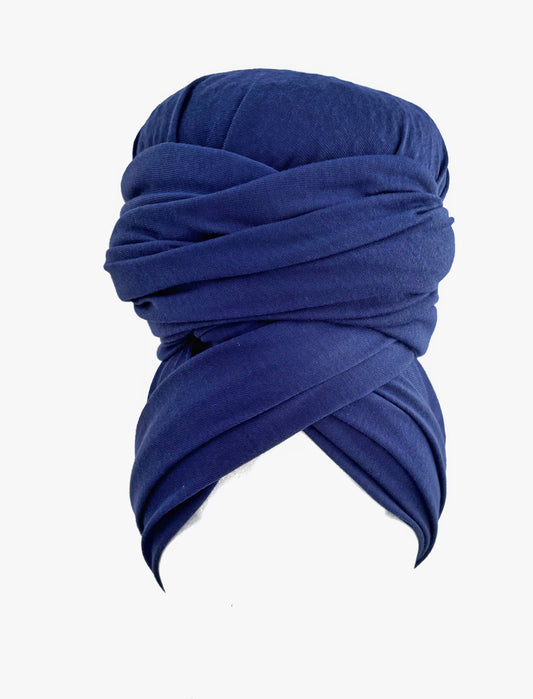 Navy Stretch Knit Headwrap