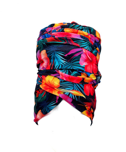 Tropical Neon Stretch Knit Headwrap