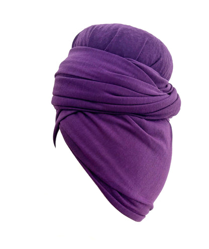 Purple Stretch Knit Headwrap