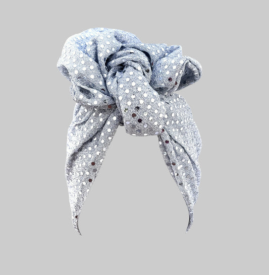 White Sequin Headband