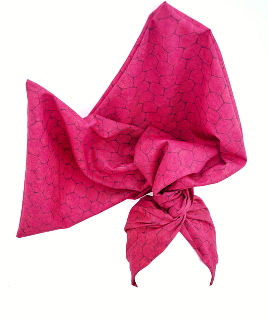 Red Honeycomb Wire Headwrap