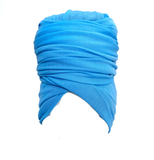 Pool Blue Stretch Knit Headwrap