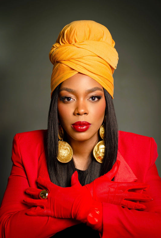 Marigold Stretch Knit Headwrap