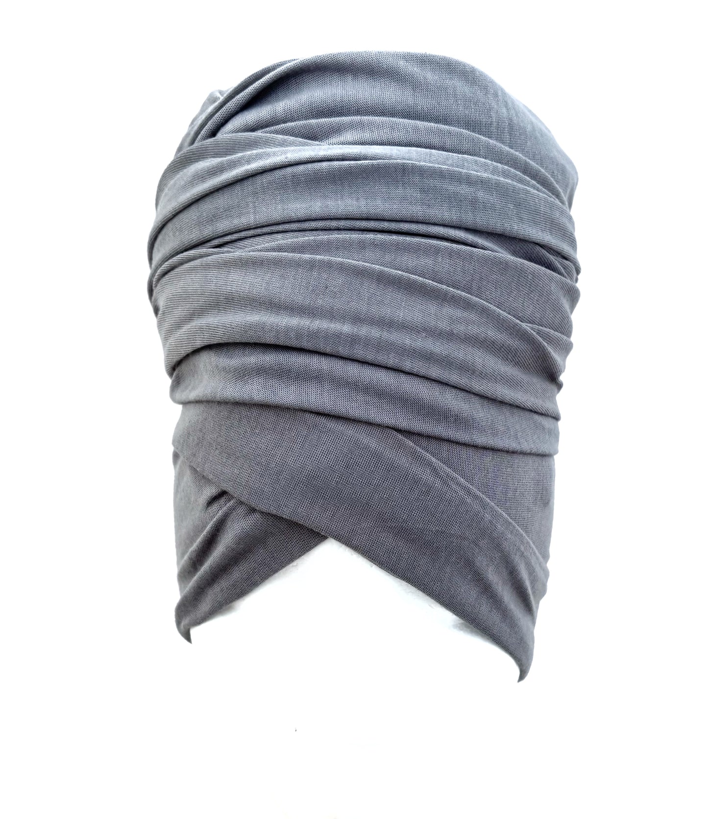 Gray Stretch Knit Headwrap