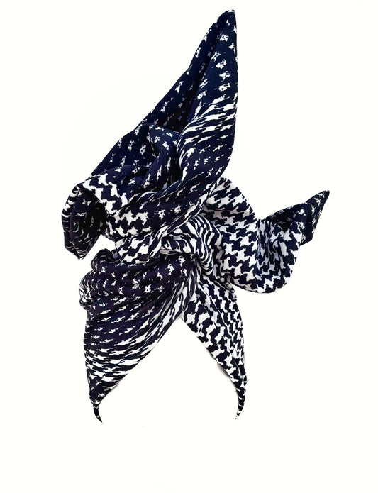 Wavy Houndstooth Wire Headwrap