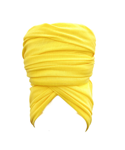 Lemon Yellow Stretch Knit Headwrap