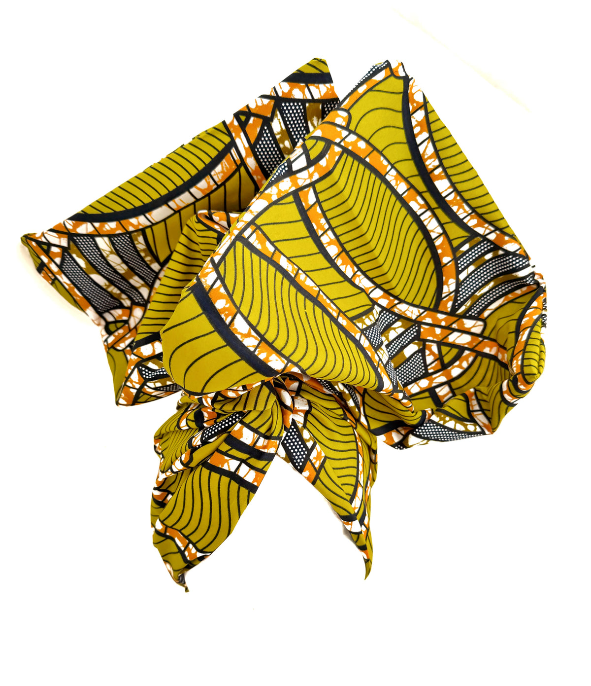 Green Anakara Print Wire Headwrap