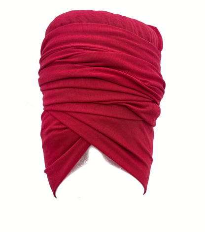Ruby Red Stretch Knit Headwrap