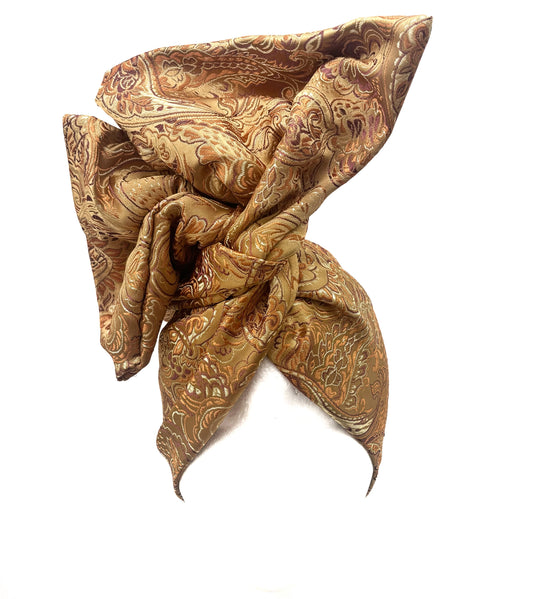 Gold Brocade Wire Headband