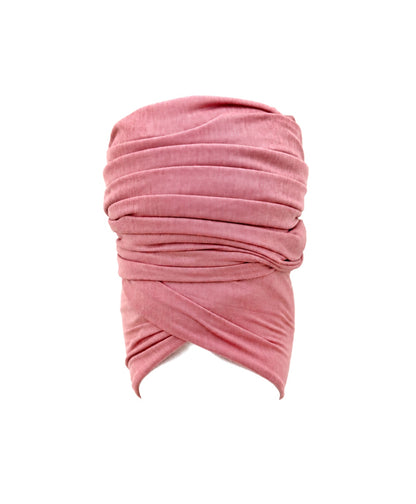 Rose Pink Stretch Knit Headwrap