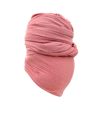 Rose Pink Stretch Knit Headwrap