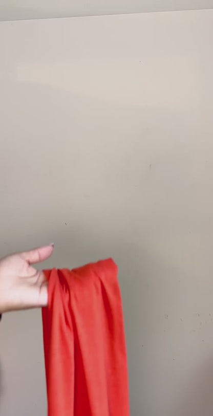 Red Orange Stretch Knit Headwrap
