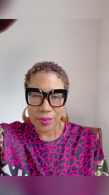 Blue Black Stretch Knit Headwrap