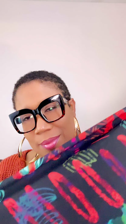 Abstract Stretch Knit Headwrap